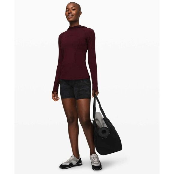 Lululemon On Repeat Rulu Hoodie Garnet Long Sleeve Hooded Top. Burgundy. Sz 2 - Picture 16 of 16